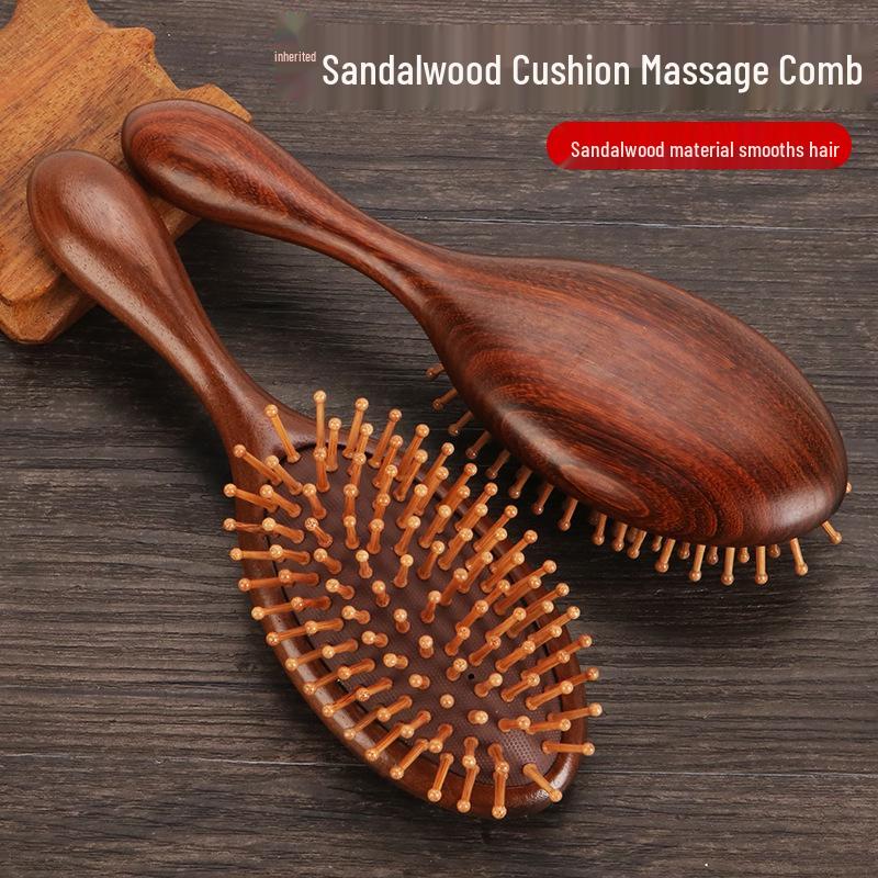 Golden Sandalwood Air Cushion Comb - Meridian Massage Hairbrush with Custom Engraving in Gift Box
Golden Sandalwood Air Cushion Comb - Meridian Massage Hairbrush with Custom Engraving in Gift Box