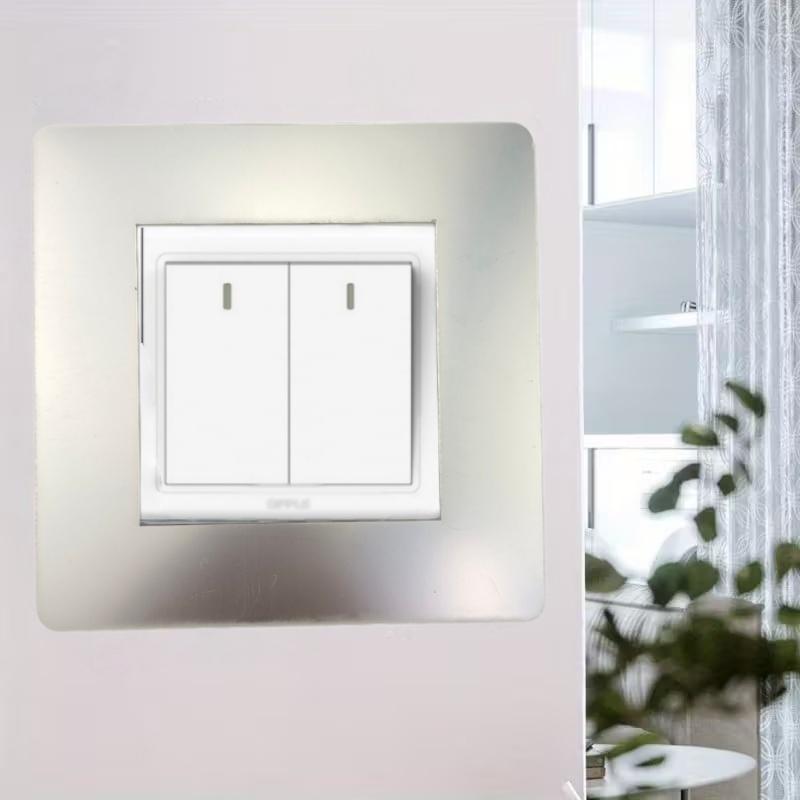 4/8pcs Modern Geometric Acrylic Mirror Switch Stickers, Self-Adhesive Wall Decals for Living Room and Bedroom 4pcs срібний
4/8pcs Modern Geometric Acrylic Mirror Switch Stickers, Self-Adhesive Wall Decals for Living Room and Bedroom 4pcs срібний