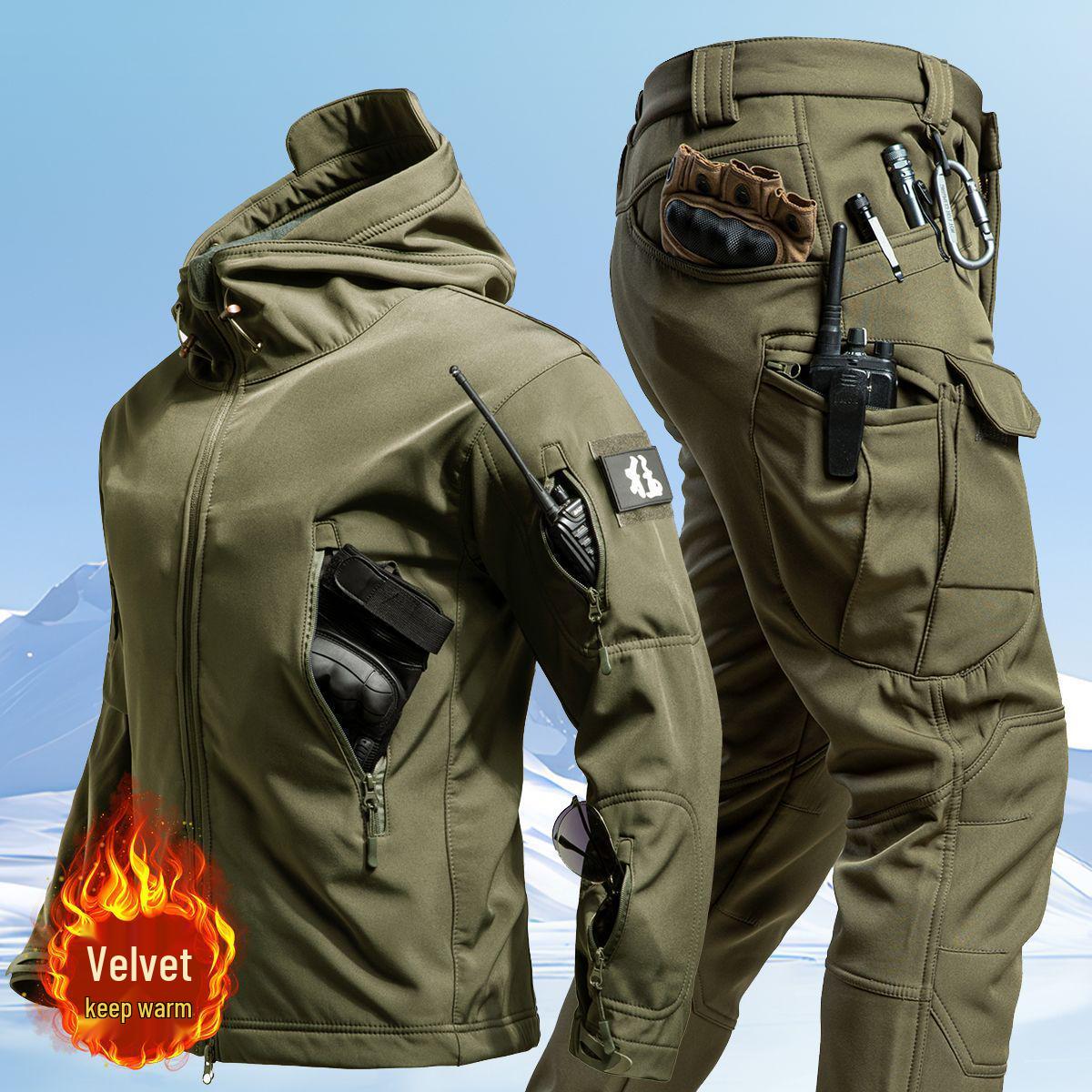 Чоловіча зимова куртка софтшелл з плюшевою підкладкою, вітрозахисна, для катання на лижах, велоспорту XL 80-88 kg
Чоловіча зимова куртка софтшелл з плюшевою підкладкою, вітрозахисна, для катання на лижах, велоспорту XL 80-88 kg