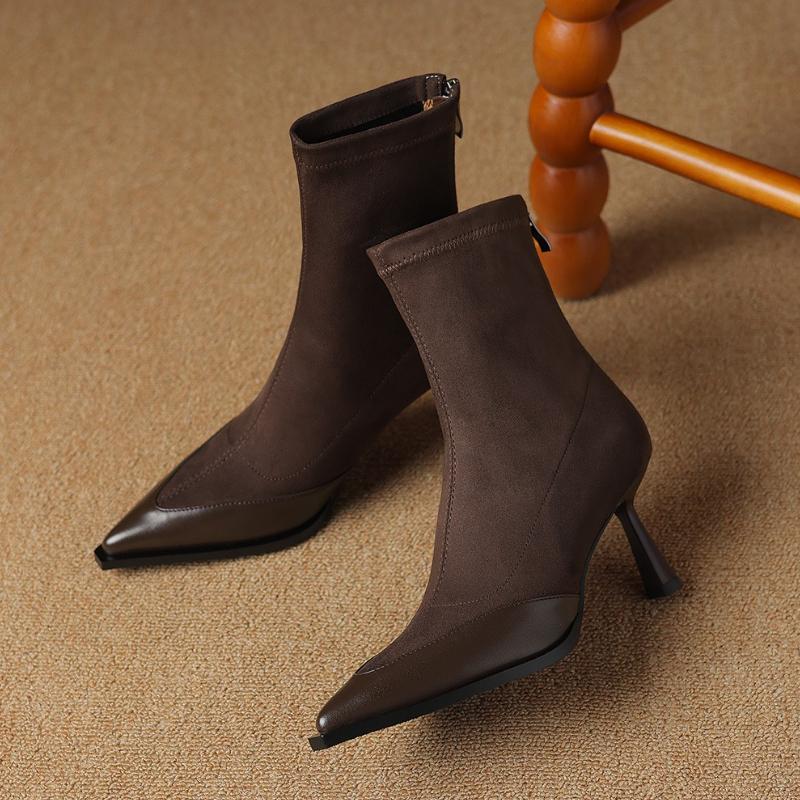 Vintage Pointed Toe Thin Heel Women Ankle Boots Sexy Stripper Party Shoes Female Elegant Stretch Slim Short Booties 35 коричневий
Vintage Pointed Toe Thin Heel Women Ankle Boots Sexy Stripper Party Shoes Female Elegant Stretch Slim Short Booties 35 коричневий