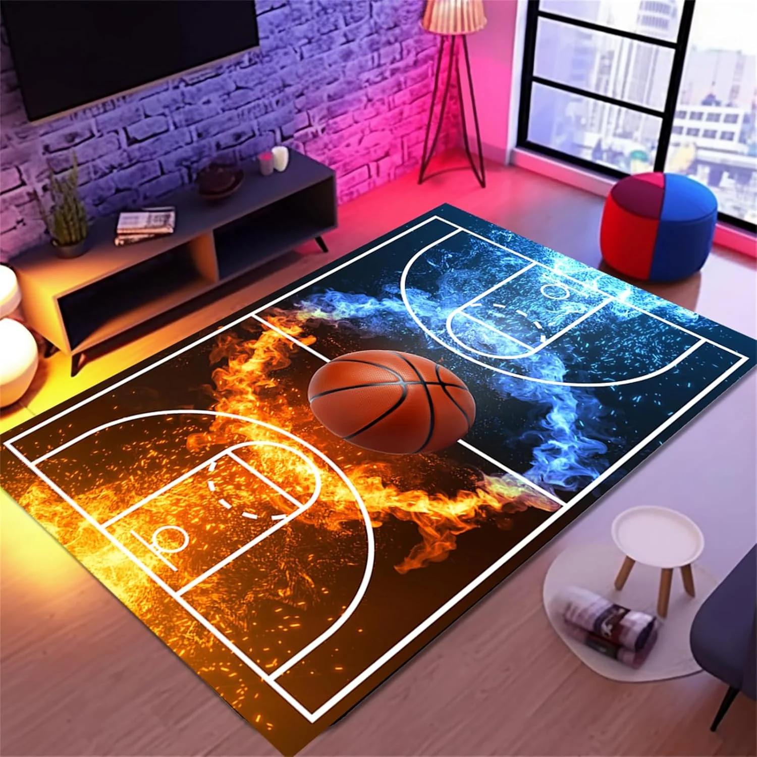 Basketball Rug for Bedroom Non-Slip Basketball Court Rugs for Living Room and Game Room Decor Floor Mat 40cmx60cm
Basketball Rug for Bedroom Non-Slip Basketball Court Rugs for Living Room and Game Room Decor Floor Mat 40cmx60cm