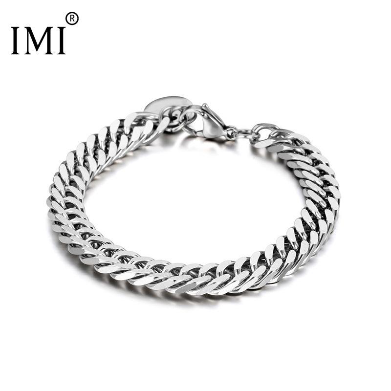 IMI Men s Korean Style Titanium Steel Chain Bracelet - Simple Punk Domineering Wide Bangle YL139 19CM Length, 8MM Width
IMI Men s Korean Style Titanium Steel Chain Bracelet - Simple Punk Domineering Wide Bangle YL139 19CM Length, 8MM Width