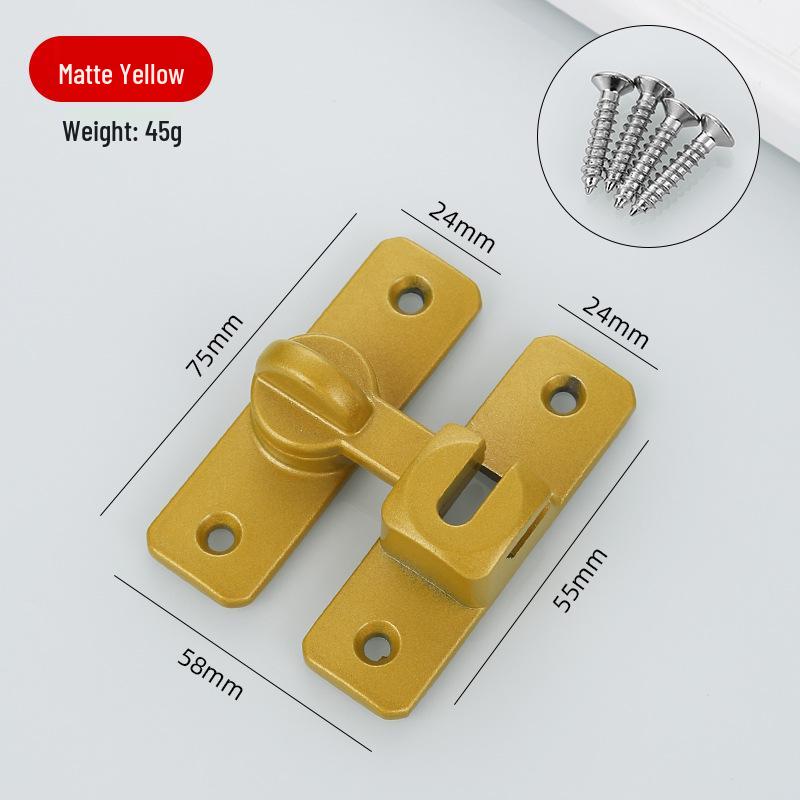 Anti-Theft No-Drill Sliding Door Lock with 90 & 180 Degree Push-Pull Buckles
Anti-Theft No-Drill Sliding Door Lock with 90 & 180 Degree Push-Pull Buckles