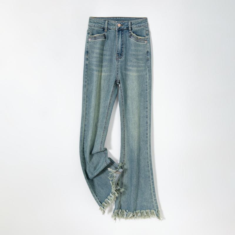 2025 Spring Retro Blue High Waist Frayed Micro Flare Slimming Jeans for Women Medium
2025 Spring Retro Blue High Waist Frayed Micro Flare Slimming Jeans for Women Medium