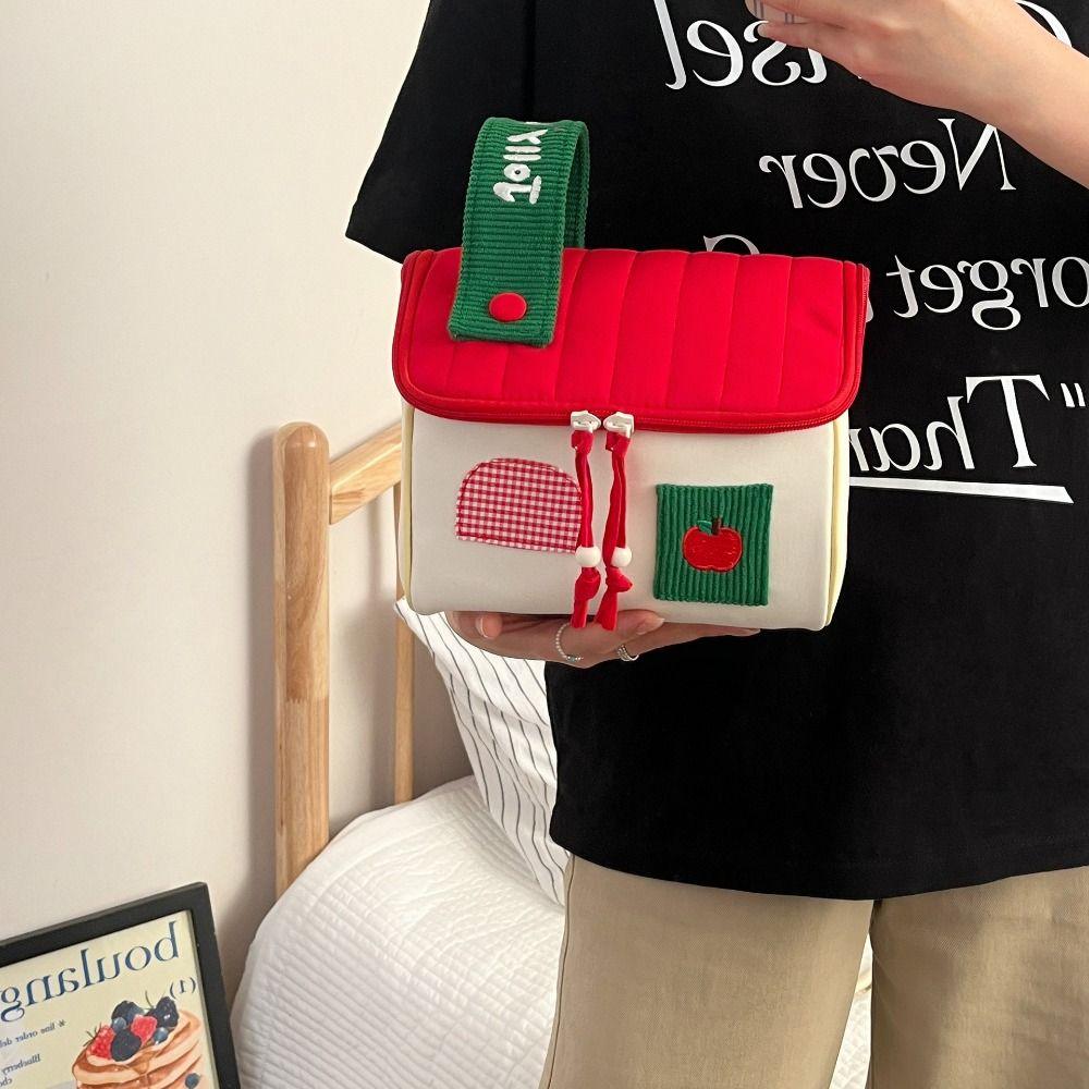 Multifunctional House Shape Cosmetic Bag Nylon Skincare Storage Bag Handheld Makeup Bag Outdoor Style 2
Multifunctional House Shape Cosmetic Bag Nylon Skincare Storage Bag Handheld Makeup Bag Outdoor Style 2