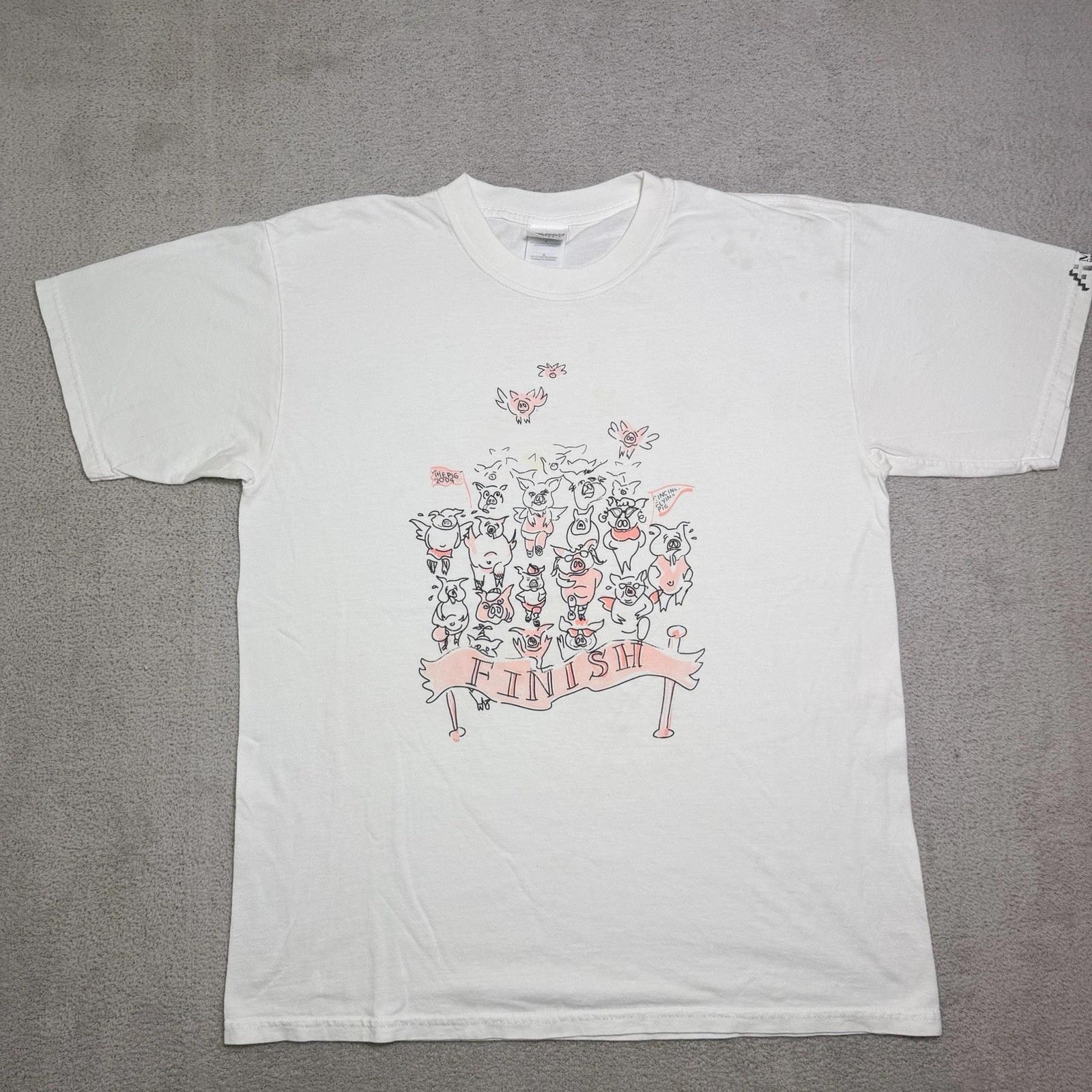 Vintage 2004 Cincinnati Flying Pig Marathon T Shirt Adult XL Double Sided Y2K 2XL
Vintage 2004 Cincinnati Flying Pig Marathon T Shirt Adult XL Double Sided Y2K 2XL