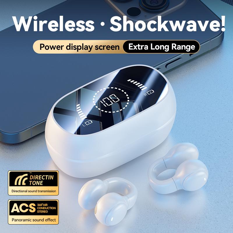 M47 Earclip Bone Conduction Wireless Headphone with Mic Bluetooth-compatible 5.3 Gaming Headset Noise Reduction Sport Earphone White
M47 Earclip Bone Conduction Wireless Headphone with Mic Bluetooth-compatible 5.3 Gaming Headset Noise Reduction Sport Earphone White