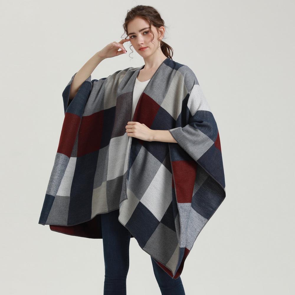 Autumn & Winter Women s Double-Sided Plaid Shawl Scarf - Imitation Cashmere, Multifunctional with Slit Design. 130x150 cm
Autumn & Winter Women s Double-Sided Plaid Shawl Scarf - Imitation Cashmere, Multifunctional with Slit Design. 130x150 cm