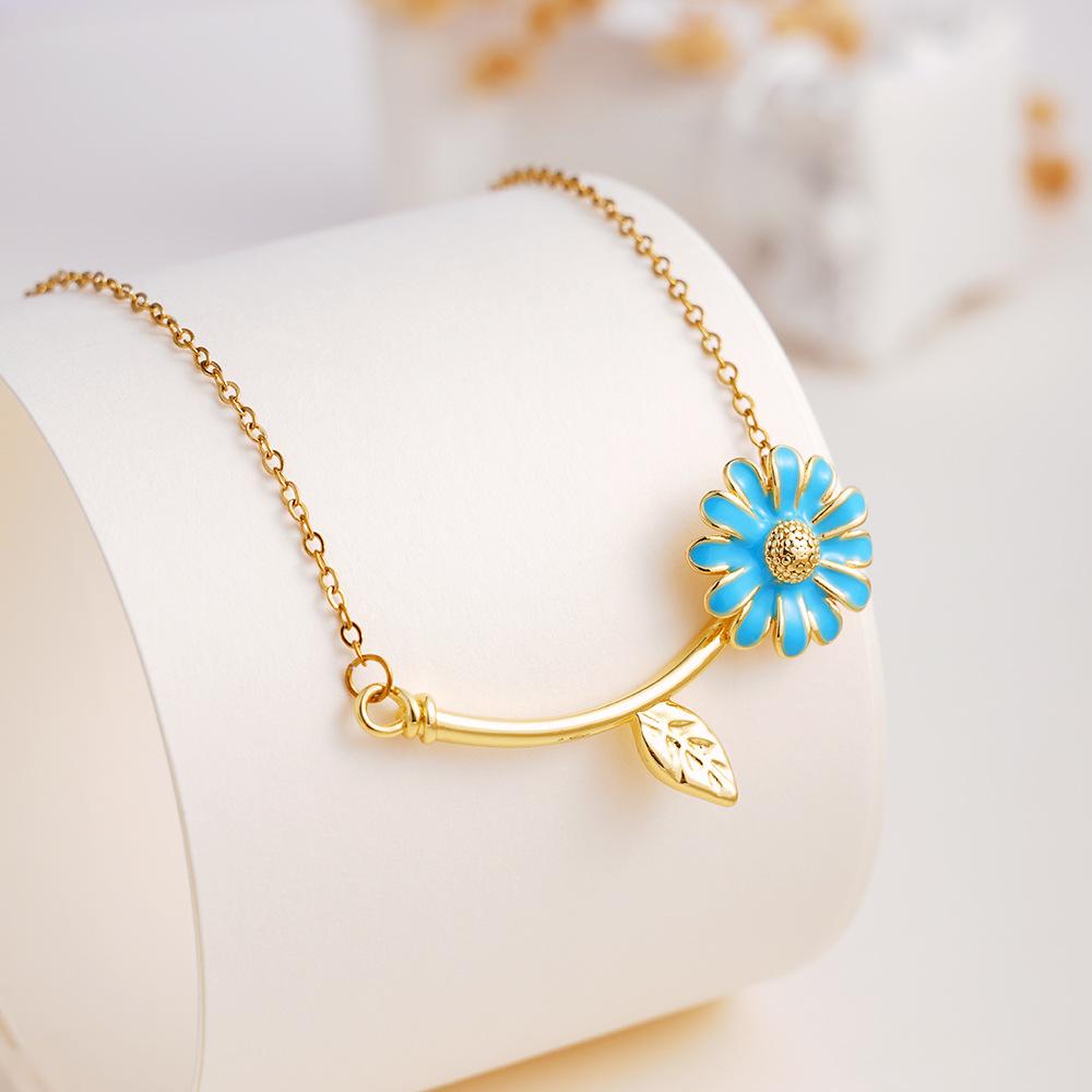 Sweet Colorful Enamel Daisy Choker Necklace Stainless Steel Chain Jewelry Gifts for Women Teen Girls
Sweet Colorful Enamel Daisy Choker Necklace Stainless Steel Chain Jewelry Gifts for Women Teen Girls