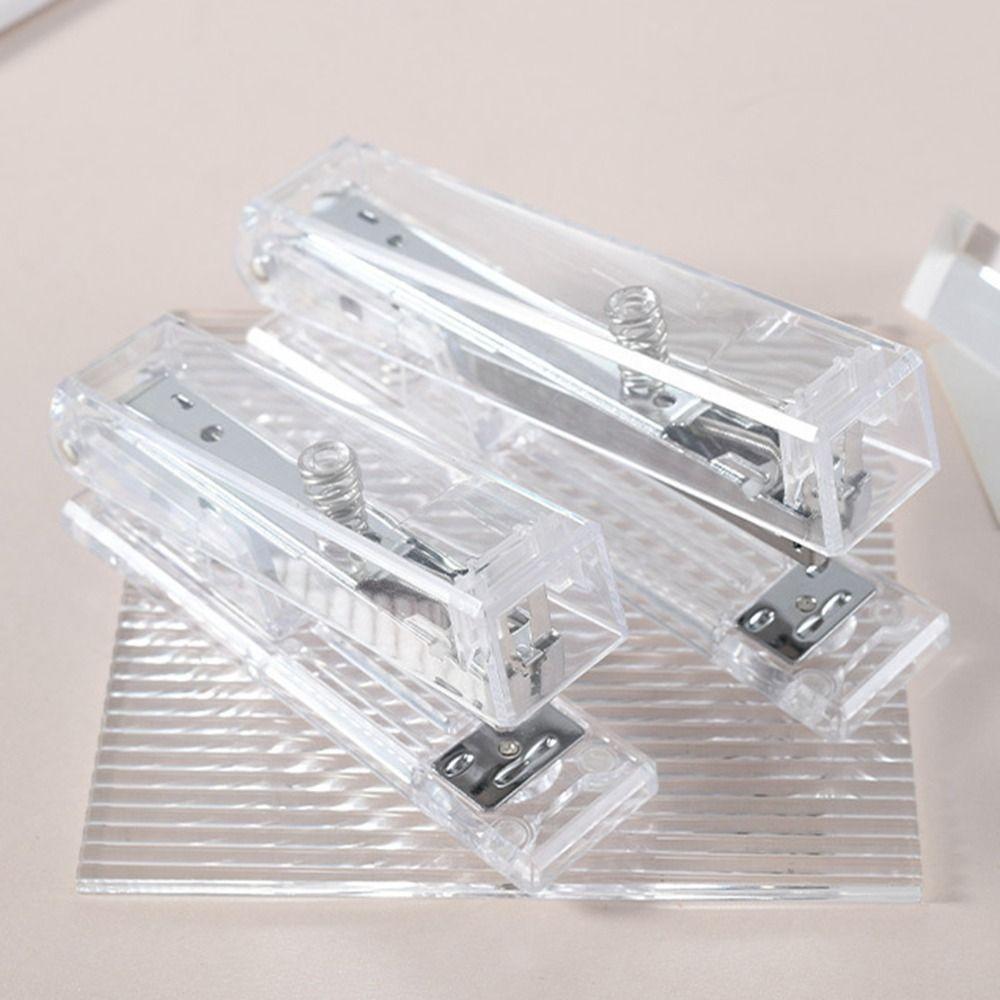 Manual Paper Stapler Bookbinding Tool Book Binding Machines Durable Transparent Stapler Student S-Silver
Manual Paper Stapler Bookbinding Tool Book Binding Machines Durable Transparent Stapler Student S-Silver