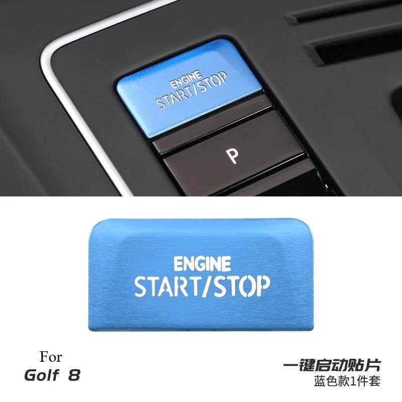 For Volkswagen Golf 8/8.5/GTI/rline One-click Start Sticker Car Decoration Supplies Carbon Fiber Interior Modification Tools Aluminum alloy-blue
For Volkswagen Golf 8/8.5/GTI/rline One-click Start Sticker Car Decoration Supplies Carbon Fiber Interior Modification Tools Aluminum alloy-blue