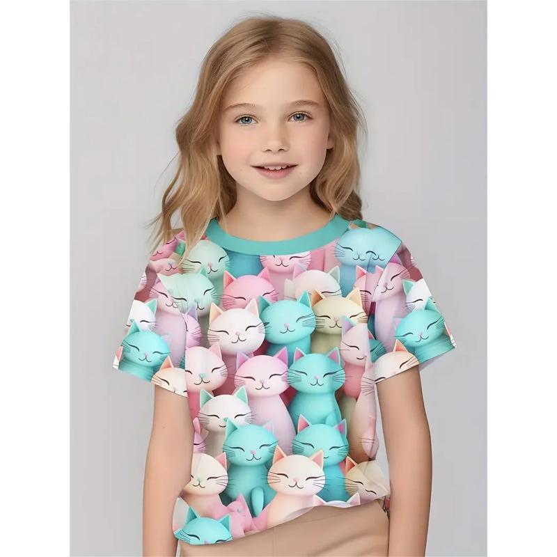 Cartoon Animals Cat 3d Print Girls Clothing Fashion Casual T-Shirts Funny Girls T-Shirts 110
Cartoon Animals Cat 3d Print Girls Clothing Fashion Casual T-Shirts Funny Girls T-Shirts 110