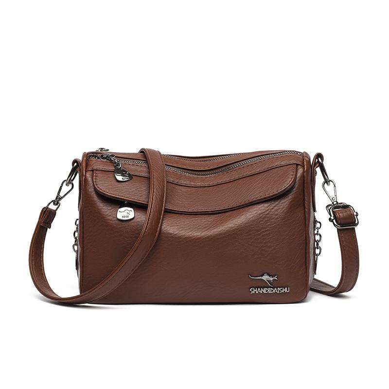 New Ladies Fashi Commuter Retro Large Capacity Shoulder Bag Fashi wallet Handbag Girls Simple Crossbody PU Material Tote Bag коричневий
New Ladies Fashi Commuter Retro Large Capacity Shoulder Bag Fashi wallet Handbag Girls Simple Crossbody PU Material Tote Bag коричневий