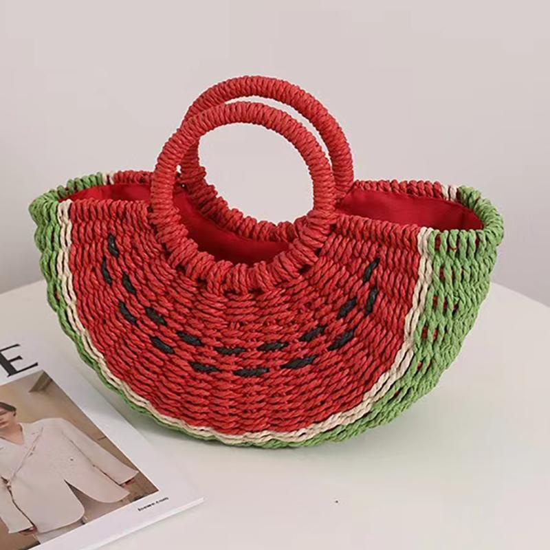 New Watermelon Straw Women Shoulder Bags Luxury Designer Fashion Bohemia Female Crossbody Bag Handmade Cute Fruit Handbag красный
New Watermelon Straw Women Shoulder Bags Luxury Designer Fashion Bohemia Female Crossbody Bag Handmade Cute Fruit Handbag красный