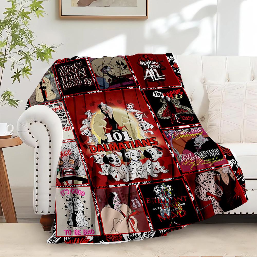 1 pc Flannel 101 Dalmatians Cruella De Vil Evil Quotes Bedding Throw Blanket Sofa Cover Gift Home Decorative Plush Warm Soft Cozy Lightweigh 130x150cm
1 pc Flannel 101 Dalmatians Cruella De Vil Evil Quotes Bedding Throw Blanket Sofa Cover Gift Home Decorative Plush Warm Soft Cozy Lightweigh 130x150cm