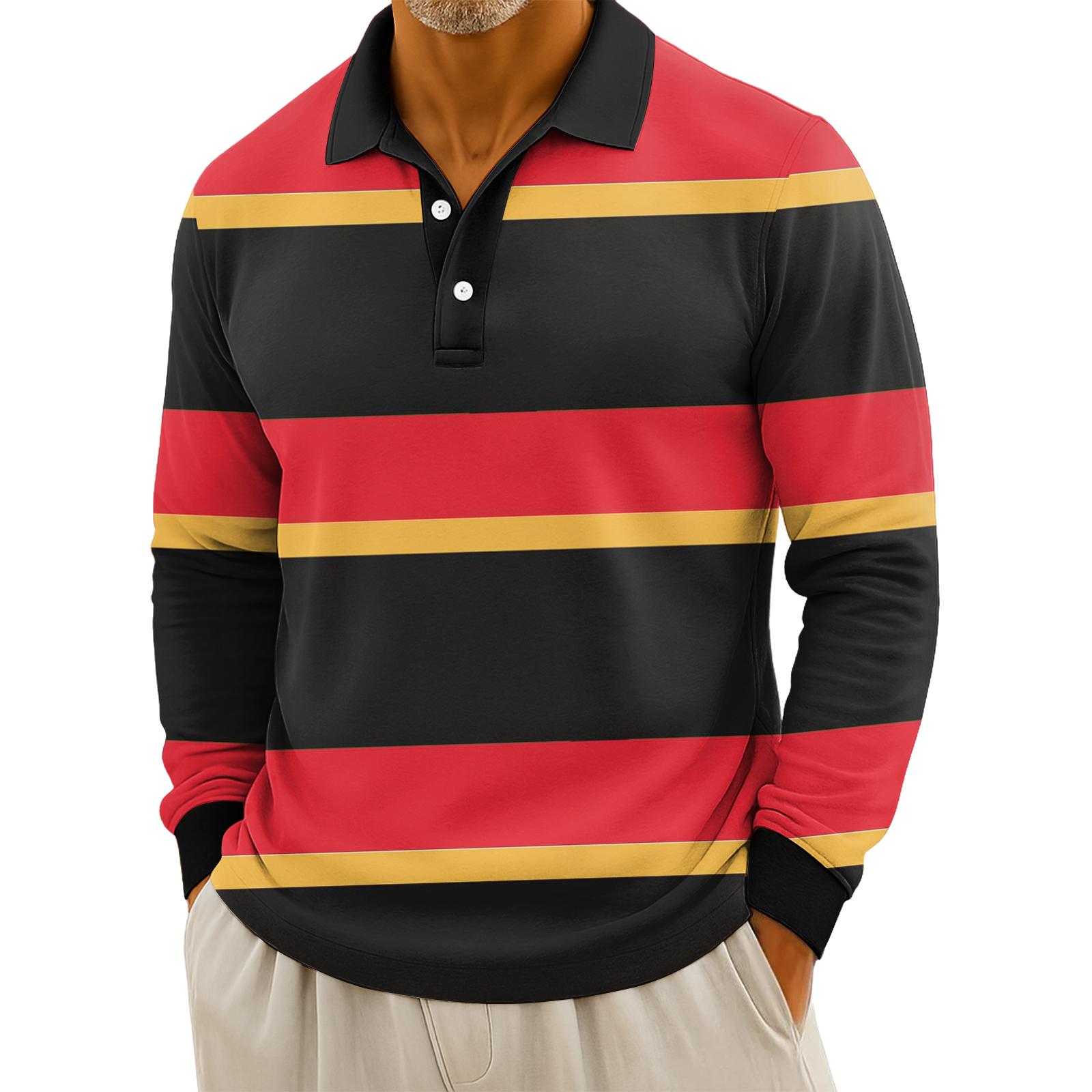 Мужские повседневные топы с длинными рукавами на пуговицах с полосатым принтом L чёрный
Мужские повседневные топы с длинными рукавами на пуговицах с полосатым принтом L чёрный