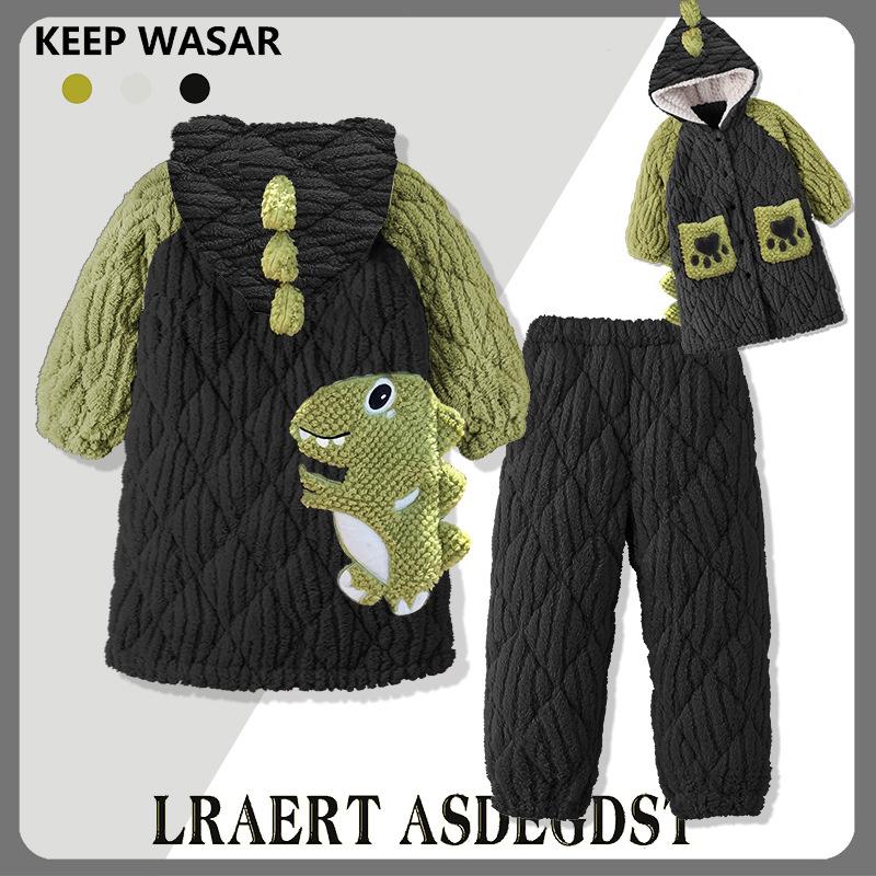 Autumn Winter Children s Cotton Warm Sleepwear Set New Coral Velvet Thickened Boys Flannel Long Comfortable Pajamas 8(height100-110cm)
Autumn Winter Children s Cotton Warm Sleepwear Set New Coral Velvet Thickened Boys Flannel Long Comfortable Pajamas 8(height100-110cm)