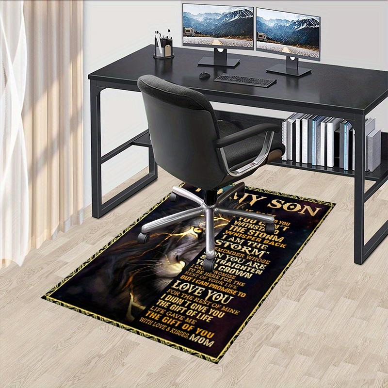 1pc. Inspirational Lion Art Rug for Home Decor Office Carpet Chair Cover Outdoor Gift - Motivational Poster with Encouraging Quotes for Son from Mom 60cm by 90cm
1pc. Inspirational Lion Art Rug for Home Decor Office Carpet Chair Cover Outdoor Gift - Motivational Poster with Encouraging Quotes for Son from Mom 60cm by 90cm