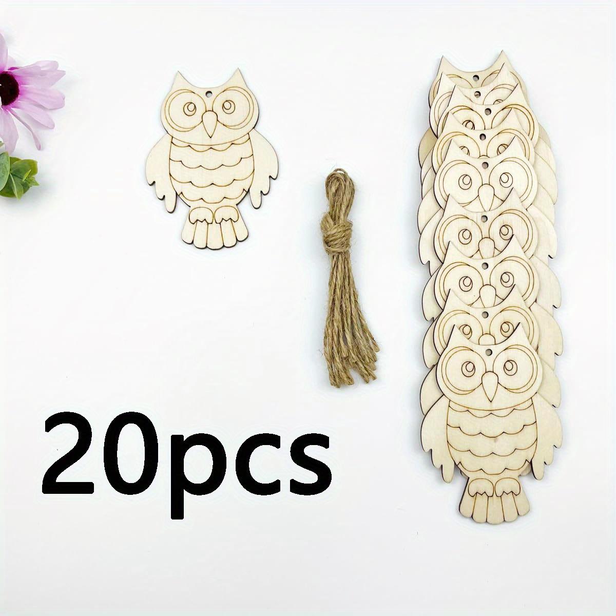 20/30/40 Owl wood Cut pieces, DIY handicrafts, blank wooden ornaments with holes Party decorations, holiday gift decorations
20/30/40 Owl wood Cut pieces, DIY handicrafts, blank wooden ornaments with holes Party decorations, holiday gift decorations