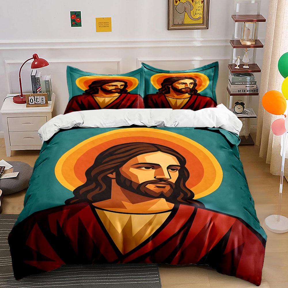 Stylized portraits of Jesus. Bedding sets Duvet cover sets Duvet covers Pillowcases(1 * Duvet Cover 2 * Pillowcases, without duvet insert) 135x200cm
Stylized portraits of Jesus. Bedding sets Duvet cover sets Duvet covers Pillowcases(1 * Duvet Cover 2 * Pillowcases, without duvet insert) 135x200cm