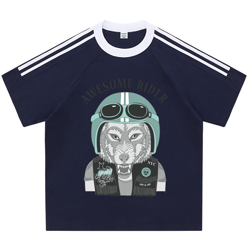 Kids 100% Cotton T-shirts Boys And Girls 200 GSM Cotton Tees wolf Cartoon Print Child Tshirts 150 білий
Kids 100% Cotton T-shirts Boys And Girls 200 GSM Cotton Tees wolf Cartoon Print Child Tshirts 150 білий
