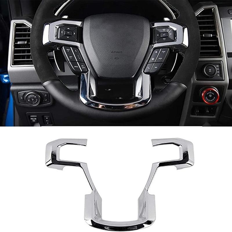 For F-150 ABS Steering Wheel Cover Trim For 2015- Ford F150, For 2017- F250 F350, For 2018- Ford Expedition срібний
For F-150 ABS Steering Wheel Cover Trim For 2015- Ford F150, For 2017- F250 F350, For 2018- Ford Expedition срібний