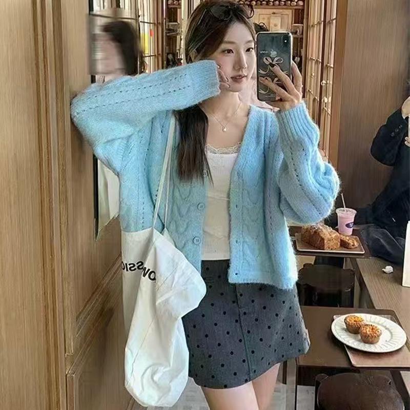 Харадзюку Женский кардиган с длинным рукавом Корейский однотонный уличный стиль Простые топы Короткие пальто Повседневный свободный Шикарный V-образный вырез Y2k Свитер One Size
Харадзюку Женский кардиган с длинным рукавом Корейский однотонный уличный стиль Простые топы Короткие пальто Повседневный свободный Шикарный V-образный вырез Y2k Свитер One Size