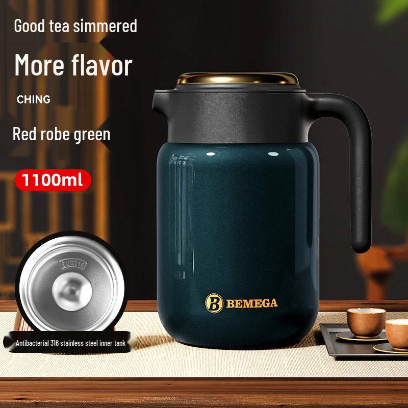 British Insulated Ceramic Tea Kettle with Stainless Steel Exterior
British Insulated Ceramic Tea Kettle with Stainless Steel Exterior
