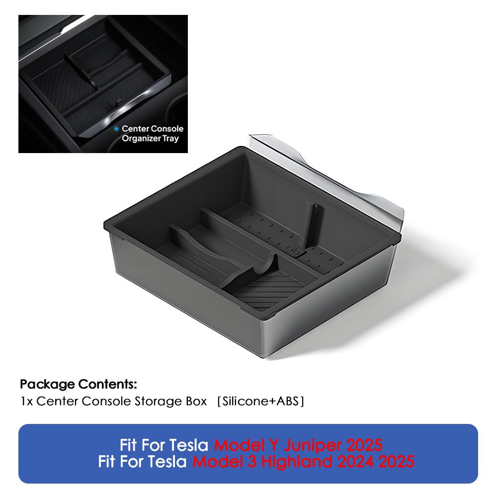 For Tesla Model Y Juniper 2025 & Model 3 Highland 2024 2025 ABS Center Console Organizer Tray Armrest Storage Box Accessories
For Tesla Model Y Juniper 2025 & Model 3 Highland 2024 2025 ABS Center Console Organizer Tray Armrest Storage Box Accessories