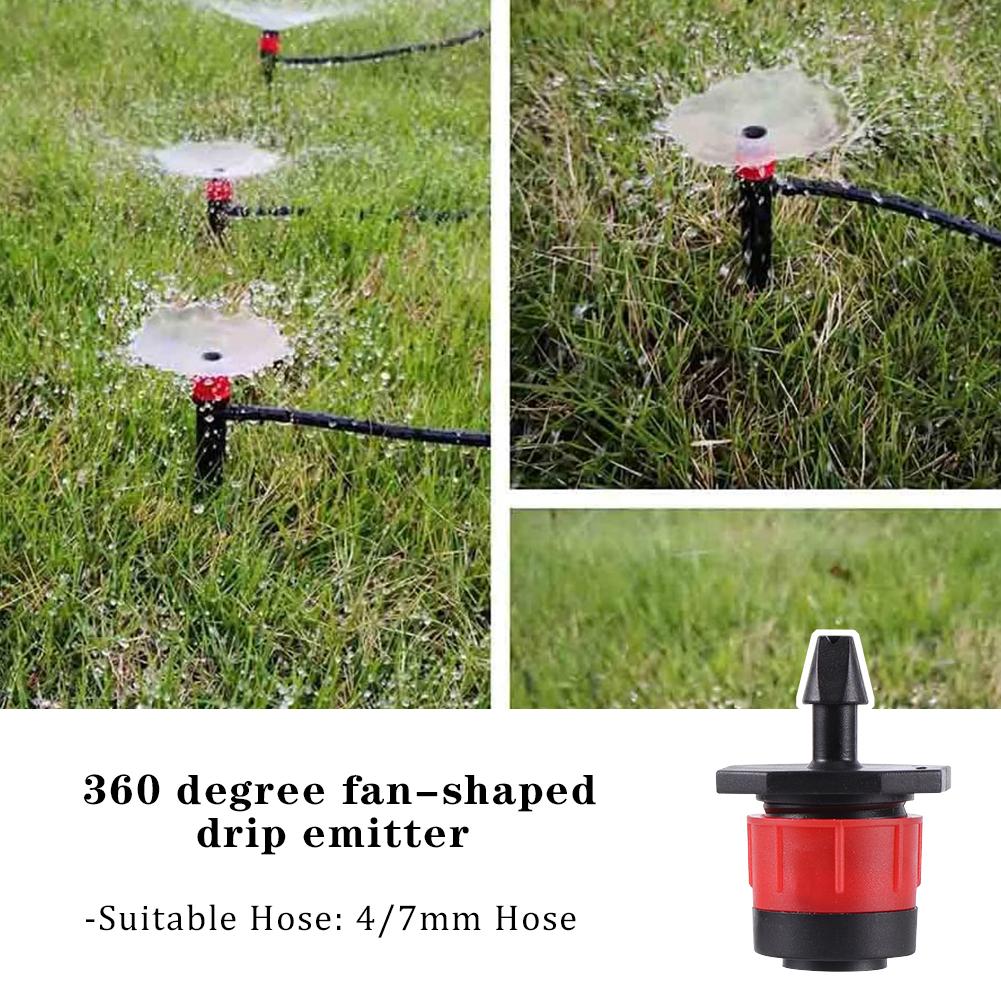 1/ 4 Drip Emitters Fan Shape With Stake Water Flow360 Degree Sprayer Greenhouse Micro Drip Irrigation Kit Garden Watering (20pc)
1/ 4 Drip Emitters Fan Shape With Stake Water Flow360 Degree Sprayer Greenhouse Micro Drip Irrigation Kit Garden Watering (20pc)