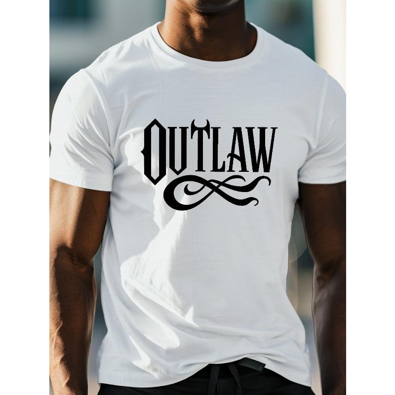 European sizes Men S Summer T-Shirt in Plus Sizes Featuring a Monochrome OUTLAW Graphic Print, Short Sleeves 4XL білий
European sizes Men S Summer T-Shirt in Plus Sizes Featuring a Monochrome OUTLAW Graphic Print, Short Sleeves 4XL білий