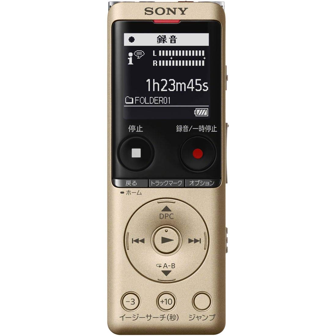 Sony IC Recorder 4GB Thin and Microphone to 22 Hours Continuous Usage Equipped with Clear Voice Function Gold N Lightweight/S System/Up ICD-UX570F золотий
Sony IC Recorder 4GB Thin and Microphone to 22 Hours Continuous Usage Equipped with Clear Voice Function Gold N Lightweight/S System/Up ICD-UX570F золотий