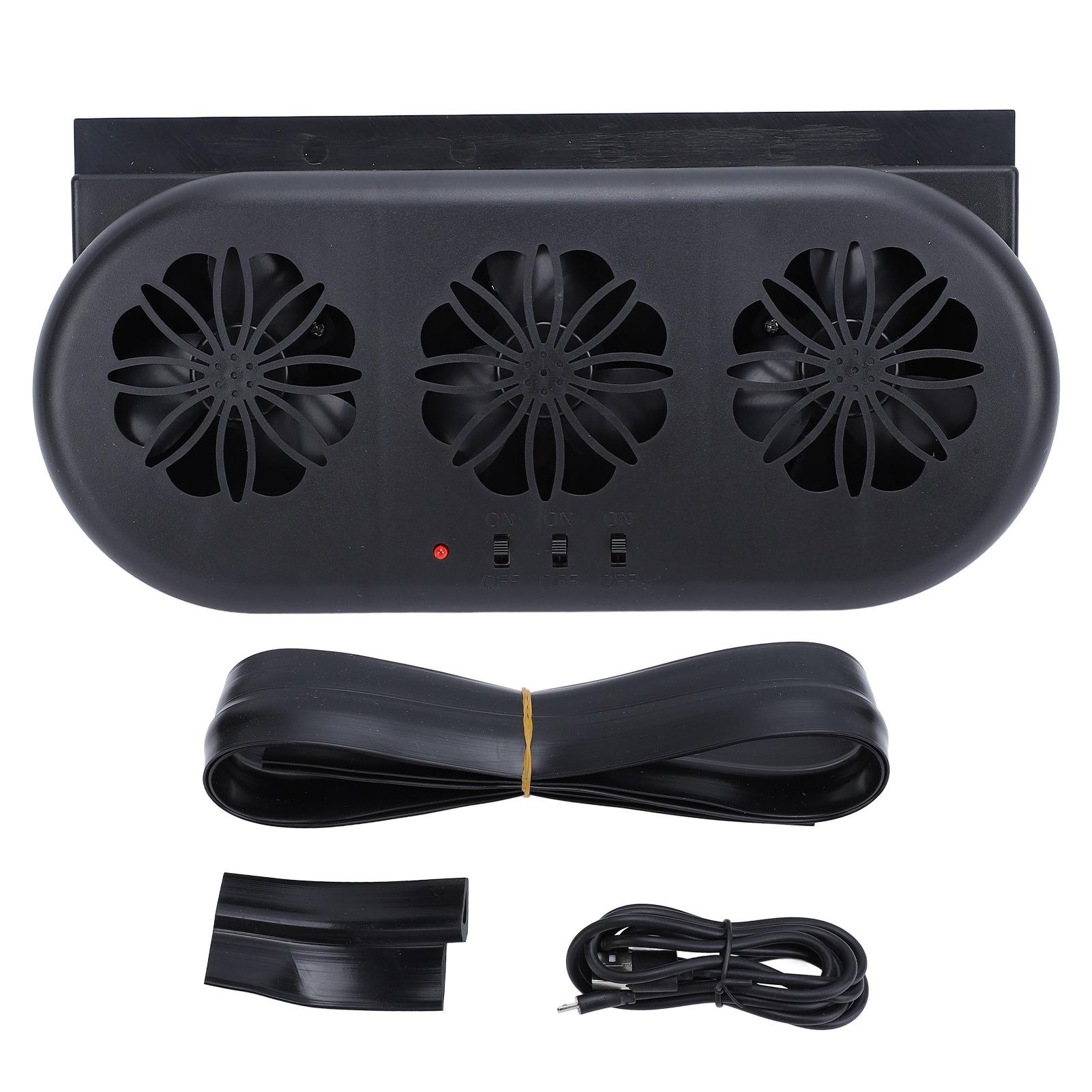 Car Air Vent Cooling Fan SUV Window Cooler 3 Outlet USB Plug in Circulation Exhaust Smoke Black чёрный
Car Air Vent Cooling Fan SUV Window Cooler 3 Outlet USB Plug in Circulation Exhaust Smoke Black чёрный