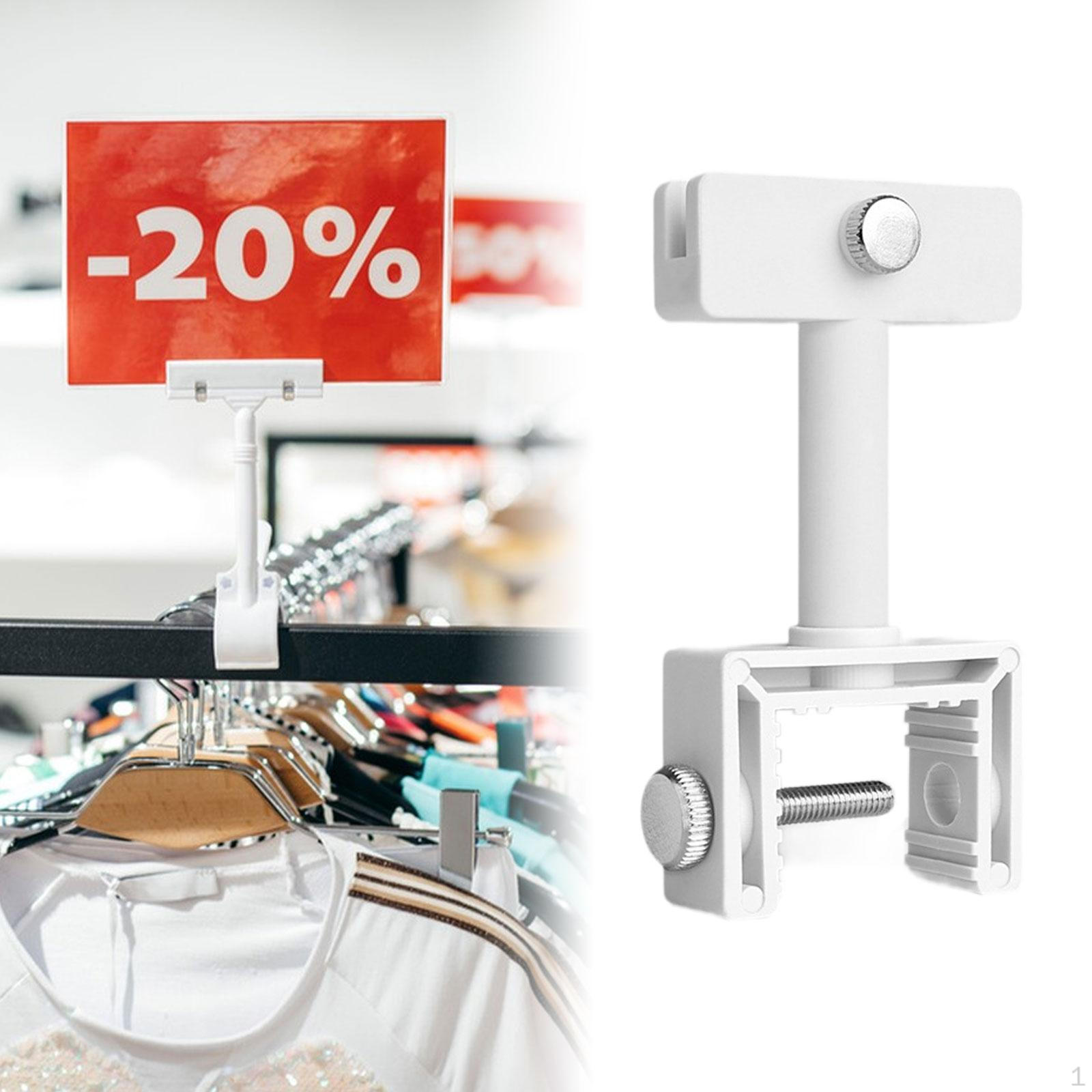 Sign Holder Clamp Merchandise Signs Multifunctional Shop Clothing Rack for Supermarket білий
Sign Holder Clamp Merchandise Signs Multifunctional Shop Clothing Rack for Supermarket білий