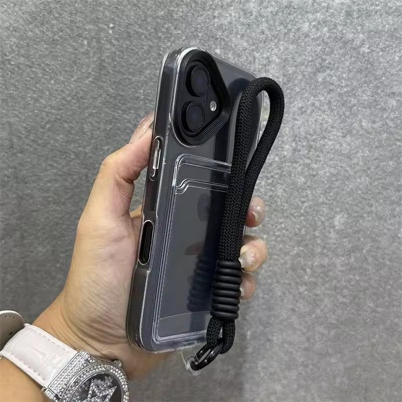 Розкішна сумка з гніздом для карток, прозора зі шнурком, чохол для телефону для iPhone 11 12 13 14 15 Pro Max 16 Plus XS, протиударна, м’яка накладка з ТПУ. iPhone 16 чорний
Розкішна сумка з гніздом для карток, прозора зі шнурком, чохол для телефону для iPhone 11 12 13 14 15 Pro Max 16 Plus XS, протиударна, м’яка накладка з ТПУ. iPhone 16 чорний