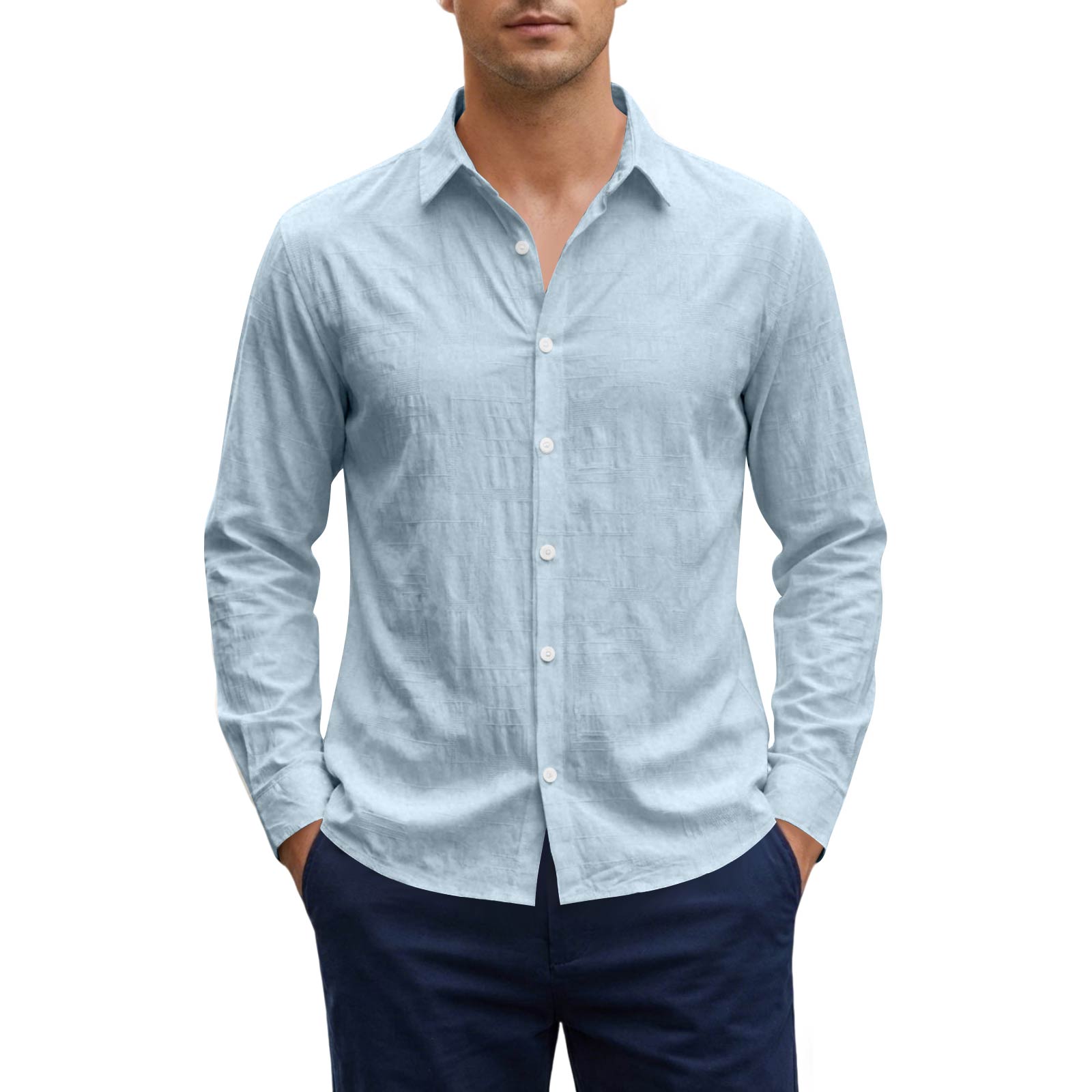 Men s New Retro Stand Collar Cardigan Casual Long Sleeve Color Linen Cotton Shirt XXL синій
Men s New Retro Stand Collar Cardigan Casual Long Sleeve Color Linen Cotton Shirt XXL синій