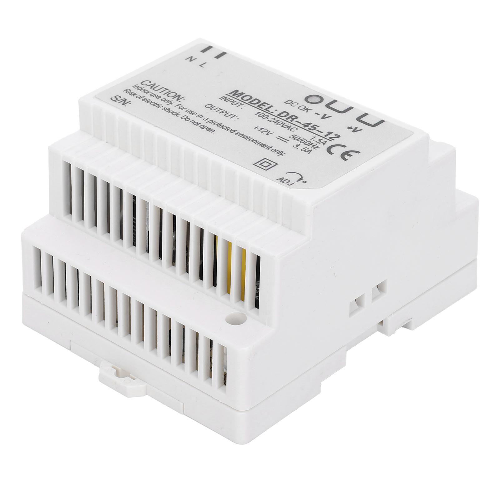 BERM Switching Power Supply 45W 12V Industrial Din Rail Single Output DR‑45‑12 100‑240VAC
BERM Switching Power Supply 45W 12V Industrial Din Rail Single Output DR‑45‑12 100‑240VAC