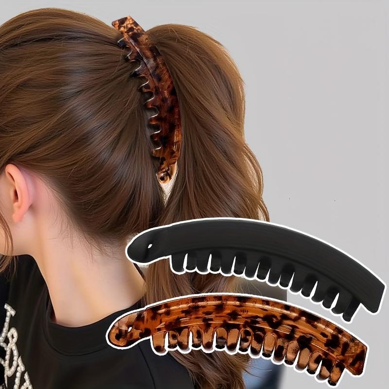 Set of 2 Stylish Banana Clips, Elegant Hair Accessories for High Ponytails, Perfect for Dates, Parties & Office Wear
Set of 2 Stylish Banana Clips, Elegant Hair Accessories for High Ponytails, Perfect for Dates, Parties & Office Wear