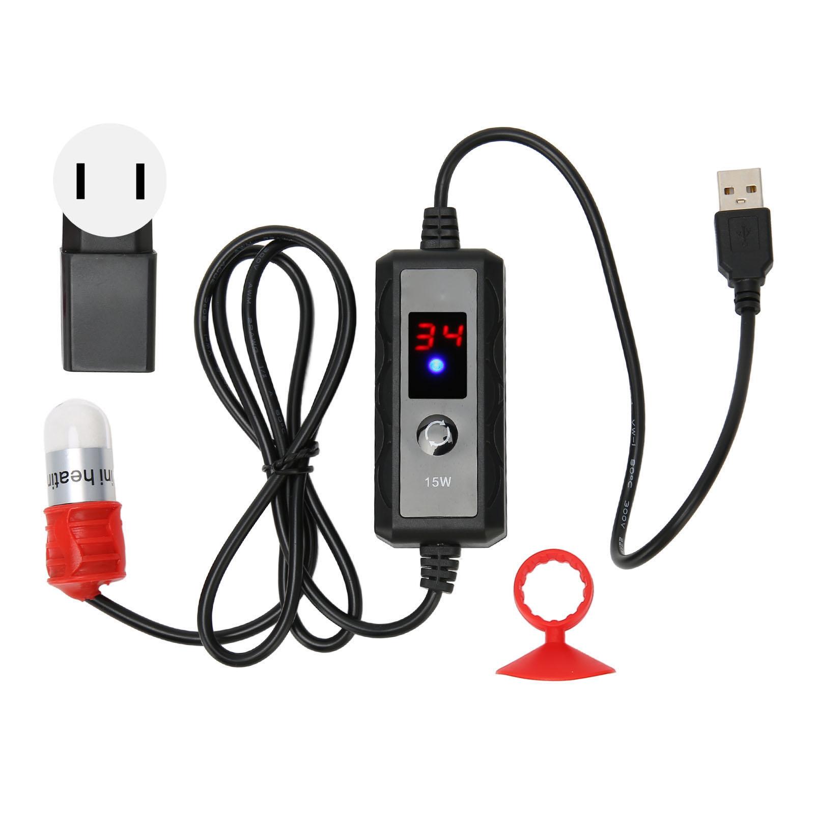 Mini Fish Tank Heater Adjustable 15W Betta Heater Small Aquarium Heater with Digital LED Display
Mini Fish Tank Heater Adjustable 15W Betta Heater Small Aquarium Heater with Digital LED Display