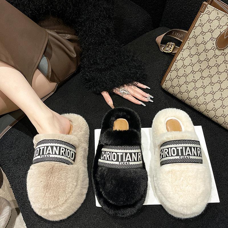 Foreign trade large-size fluffy slippers for women s outer wear 2025 winter new fashionable versatile velvet thick-bottomed bag head lazy slippers 35
Foreign trade large-size fluffy slippers for women s outer wear 2025 winter new fashionable versatile velvet thick-bottomed bag head lazy slippers 35