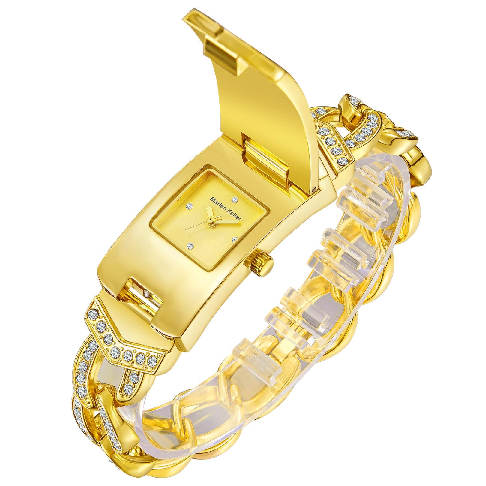 Женские маленькие часы с полным бриллиантовым откидным циферблатом, брендовые, роскошные, модные, кварцевые, креативные, женские наручные часы-браслет золотой
Женские маленькие часы с полным бриллиантовым откидным циферблатом, брендовые, роскошные, модные, кварцевые, креативные, женские наручные часы-браслет золотой