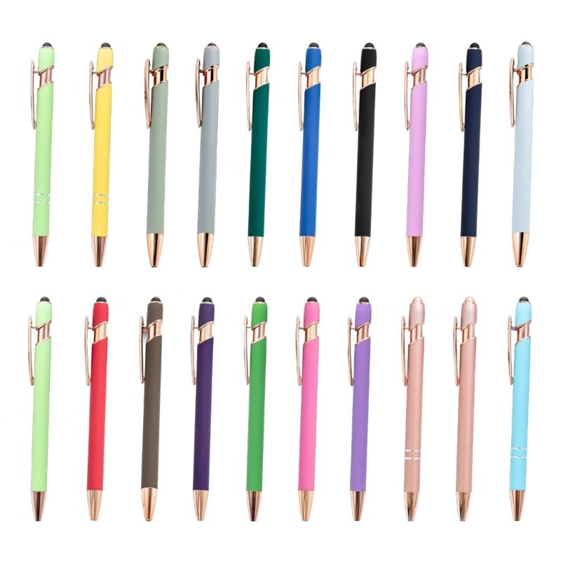 20 шт. Висувна металева кулькова ручка з наконечником для сенсорного екрана Металевий затискач для ручки Наконечник 1.0 мм Пише плавно для офісу
20 шт. Висувна металева кулькова ручка з наконечником для сенсорного екрана Металевий затискач для ручки Наконечник 1.0 мм Пише плавно для офісу