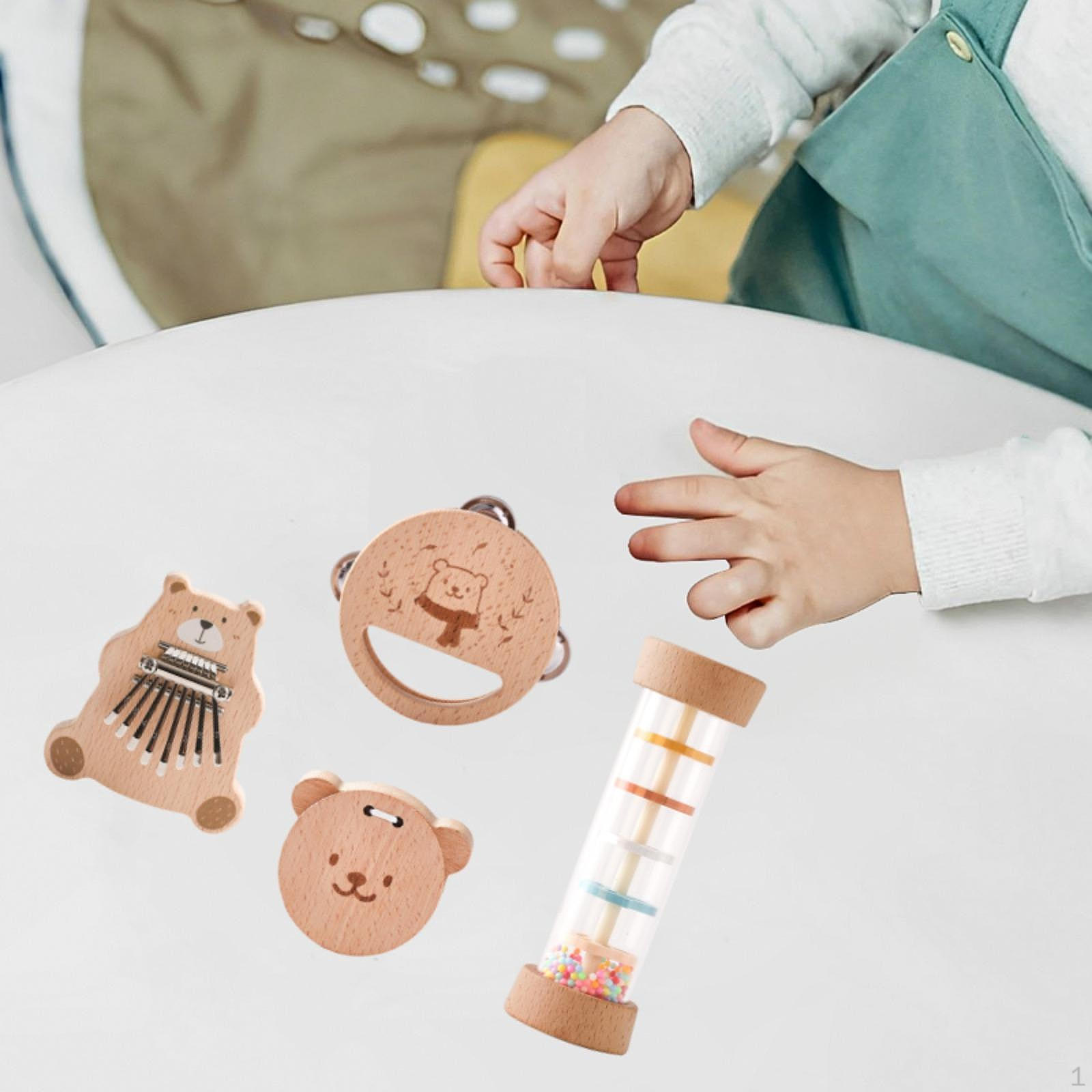 Коллекция детских погремушек Музыкальные инструменты для младенцев и малышей 4Pcs
Коллекция детских погремушек Музыкальные инструменты для младенцев и малышей 4Pcs