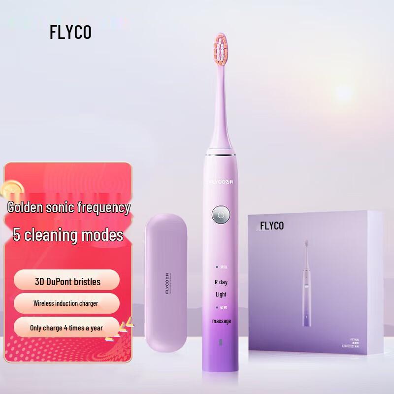 FLYCO FT7105 Smart Sonic Electric Toothbrush
FLYCO FT7105 Smart Sonic Electric Toothbrush