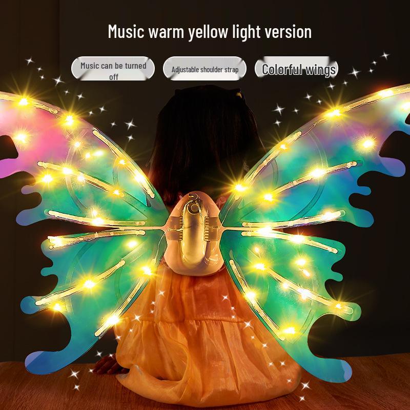 Girls Luminous Butterfly Wings Toy with Music for Christmas Performance Costume
Girls Luminous Butterfly Wings Toy with Music for Christmas Performance Costume