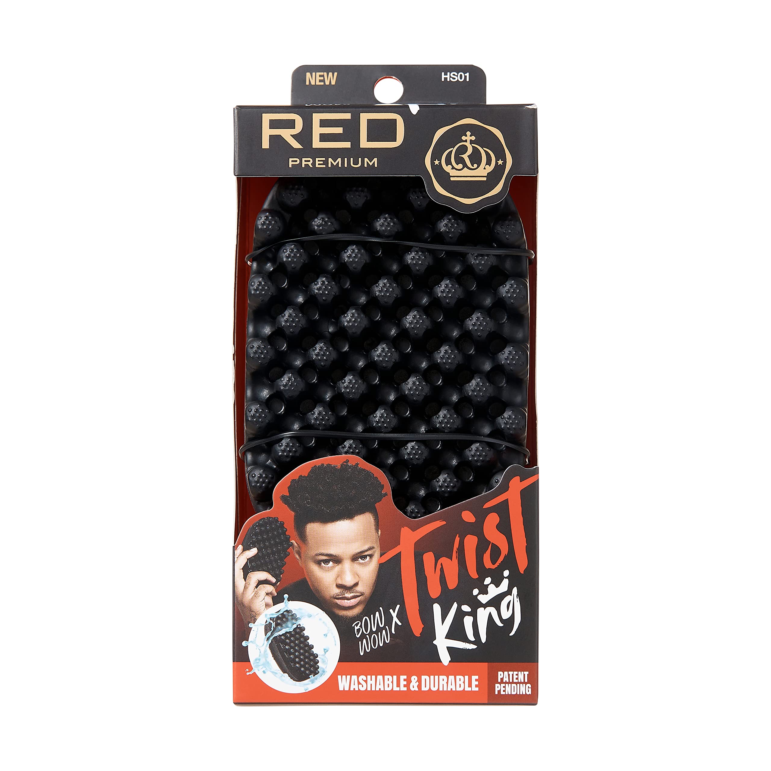 RED by Kiss BowWow Twist King Премиальный роскошный стайлер-твистер Расческа Прочный и отличный для парикмахера или повседневного использования Губка Идеально подходит для волос 4C Щетка, Моющаяся, чёрный
RED by Kiss BowWow Twist King Премиальный роскошный стайлер-твистер Расческа Прочный и отличный для парикмахера или повседневного использования Губка Идеально подходит для волос 4C Щетка, Моющаяся, чёрный