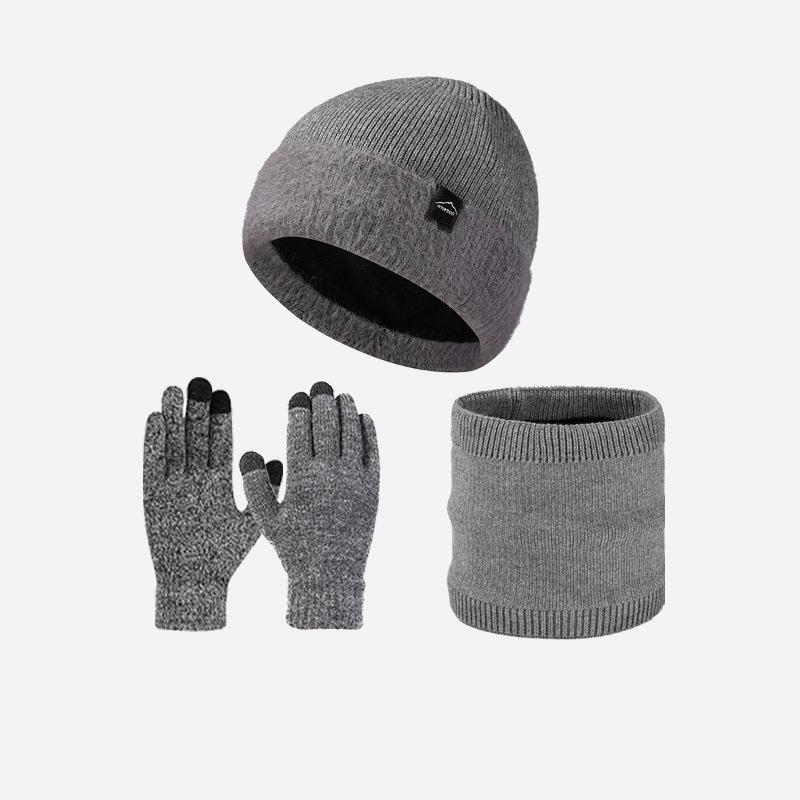 Зимний мужской вязаный комплект шапка, шарф, перчатки, согревающий, для большой головы, бархатная толстая шерстяная шапка серый
Зимний мужской вязаный комплект шапка, шарф, перчатки, согревающий, для большой головы, бархатная толстая шерстяная шапка серый