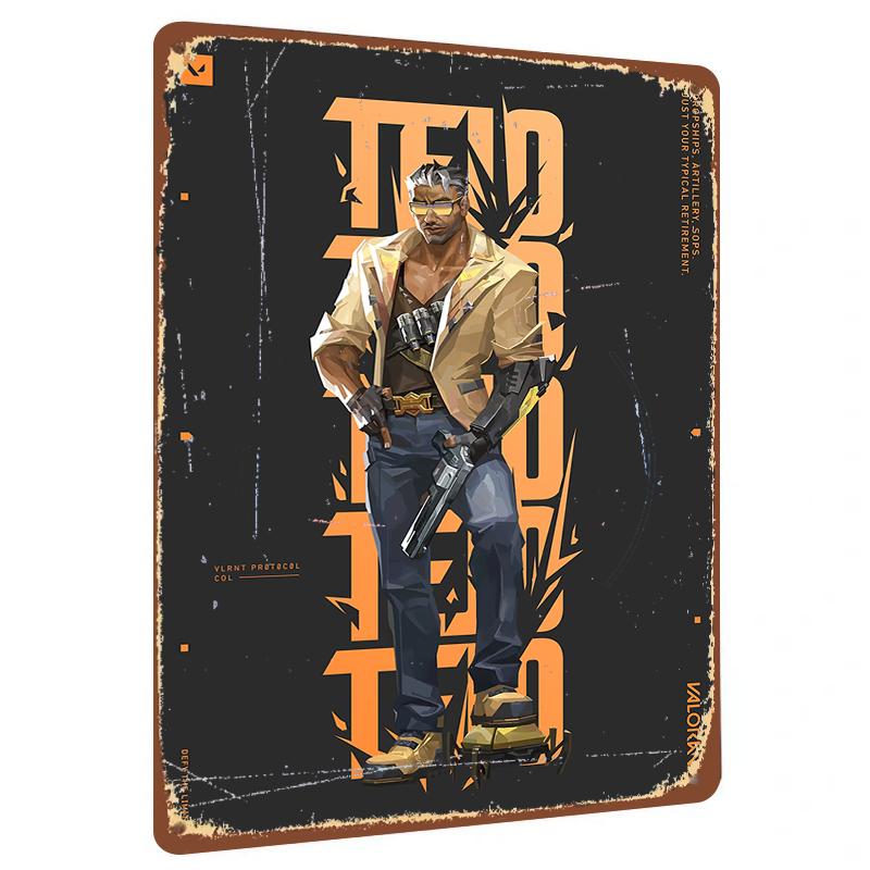 Valorant Protocol Cole Character Metal Wall Art Decor for Game Room Home Decoration 20x30cm(7.8x11.8inch)
Valorant Protocol Cole Character Metal Wall Art Decor for Game Room Home Decoration 20x30cm(7.8x11.8inch)