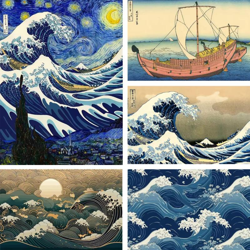 The Great Wave of Kanagawa Ukiyoe Canvas Print Japanese Art Vintage Wall Poster Famous Painting Living Room Decoration Picture 21cm×30cm NoFrame
The Great Wave of Kanagawa Ukiyoe Canvas Print Japanese Art Vintage Wall Poster Famous Painting Living Room Decoration Picture 21cm×30cm NoFrame