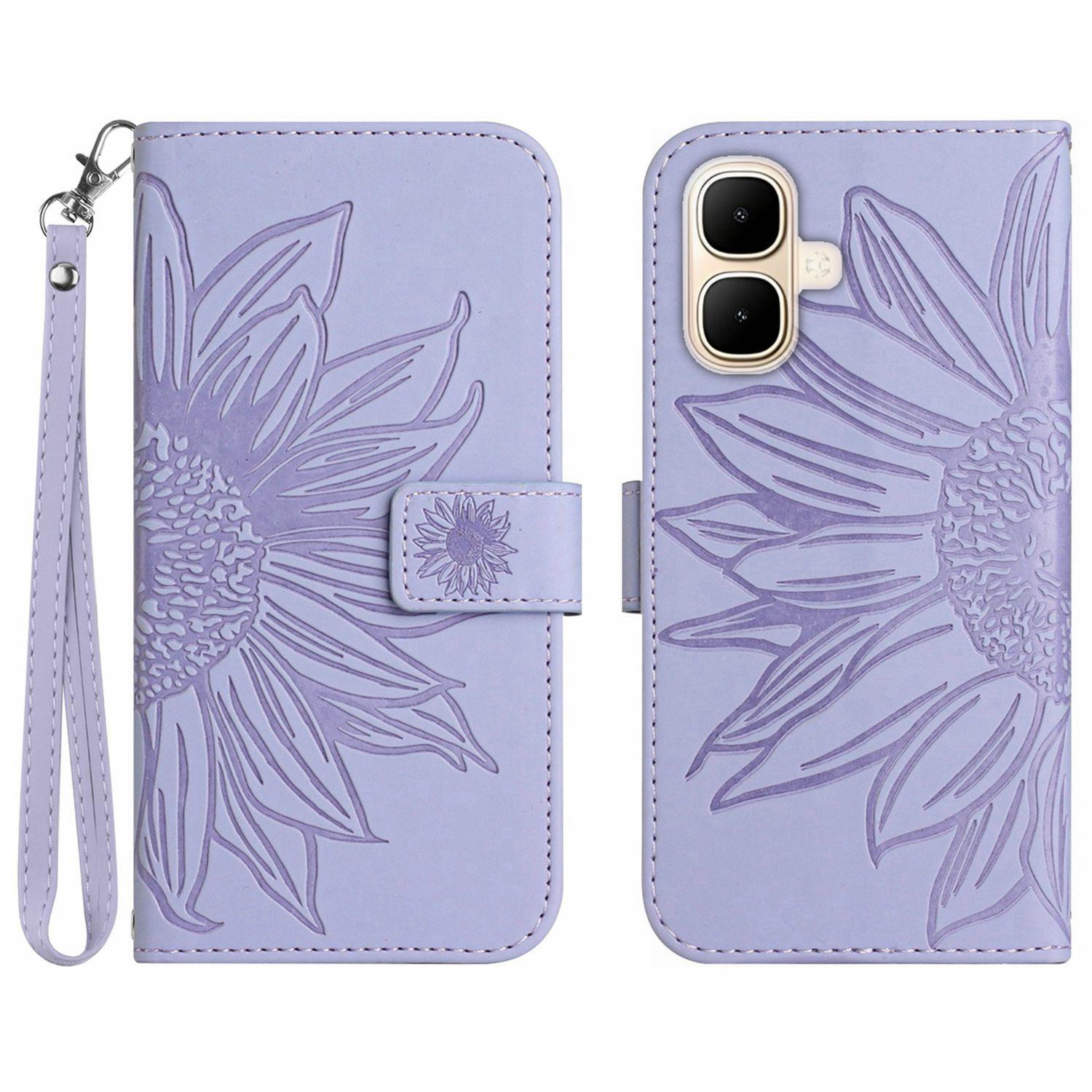 For TECNO Pop 10/Infinix Smart 10 Case Sunflower Imprint Leather Wallet Phone Cover with Wrist Strap Light Purple
For TECNO Pop 10/Infinix Smart 10 Case Sunflower Imprint Leather Wallet Phone Cover with Wrist Strap Light Purple